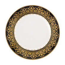 Load image into Gallery viewer, Oasis Black and Gold Dessert Plate