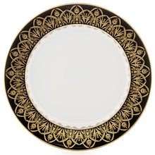 Load image into Gallery viewer, Oasis Black and Gold Dinner Plate