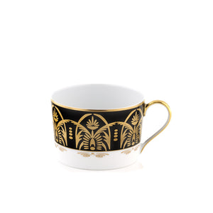 Oasis Black and Gold Tea Cup