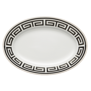 Labirinto Nero Round Flat Platter