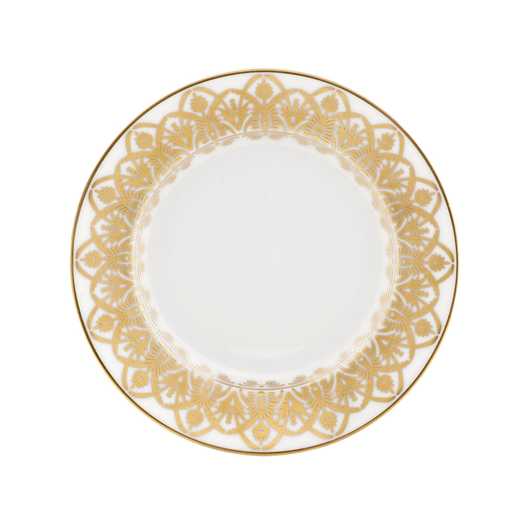 Oasis White and Gold Bread & Butter Plate