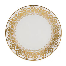 Load image into Gallery viewer, Oasis White and Gold Dessert Plate