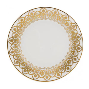 Oasis White and Gold Dessert Plate