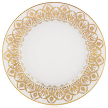 Load image into Gallery viewer, Oasis White and Gold Dinner Plate