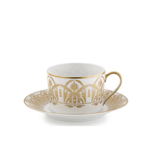 Load image into Gallery viewer, Oasis White and Gold Tea Cup