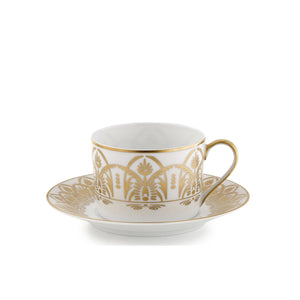 Oasis White and Gold Tea Cup