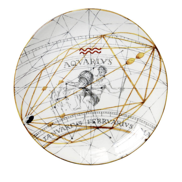 Zodiac Aquarius Plate