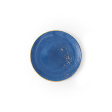 Load image into Gallery viewer, Golden Blue Bread Plate, Set of 2