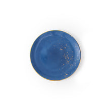 Load image into Gallery viewer, Golden Blue Bread Plate, Set of 2