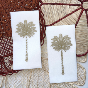 Gold Palm Disposable Hand Towels, Set of 12