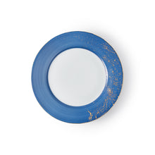 Load image into Gallery viewer, Golden Blue Dessert Plate