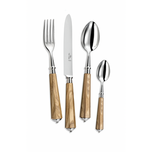 Ravel Olivewood Flatware Set, 5 Pieces