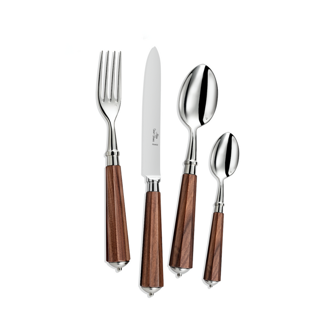 Ravel Rosewood Flatware Set, 5 Pieces