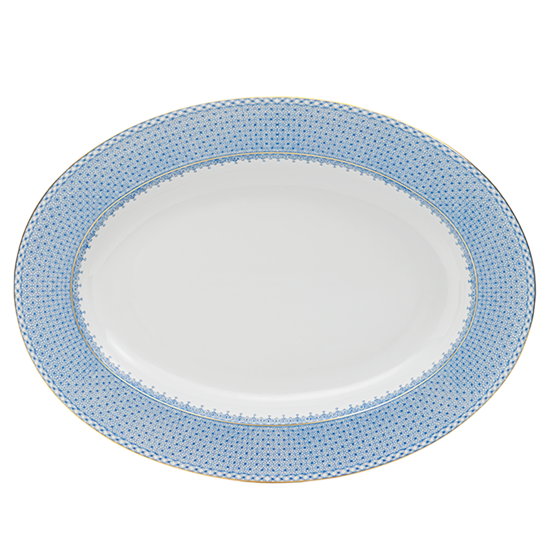 Cornflower Lace Platter