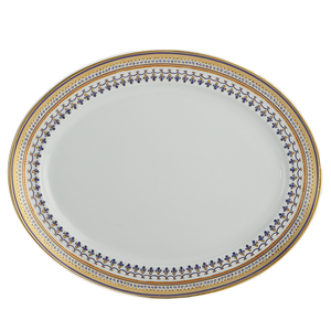 Chinoise Blue Oval Platter