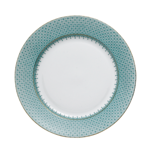 Green Lace Dessert Plate