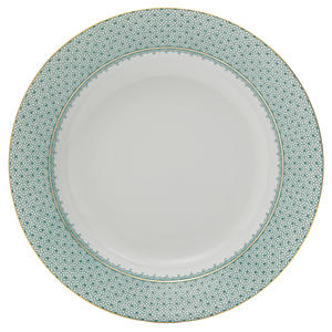 Green Lace Rim Soup