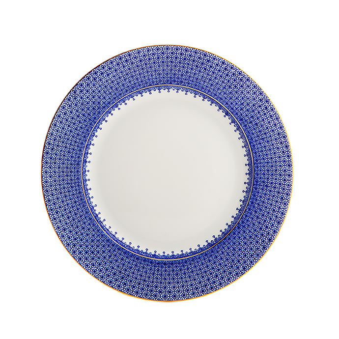 Blue Lace Dessert Plate