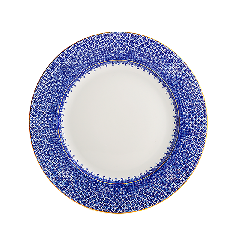 Blue Lace Dessert Plate