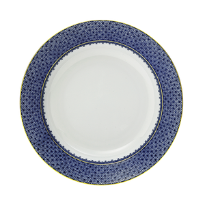 Blue Lace Rim Soup