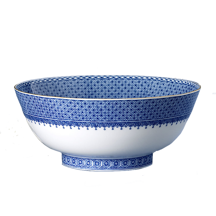 Blue Lace Salad Bowl