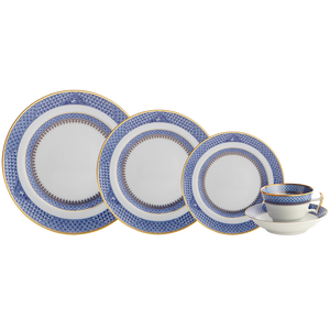 Indigo Wave 5 Piece Place Setting
