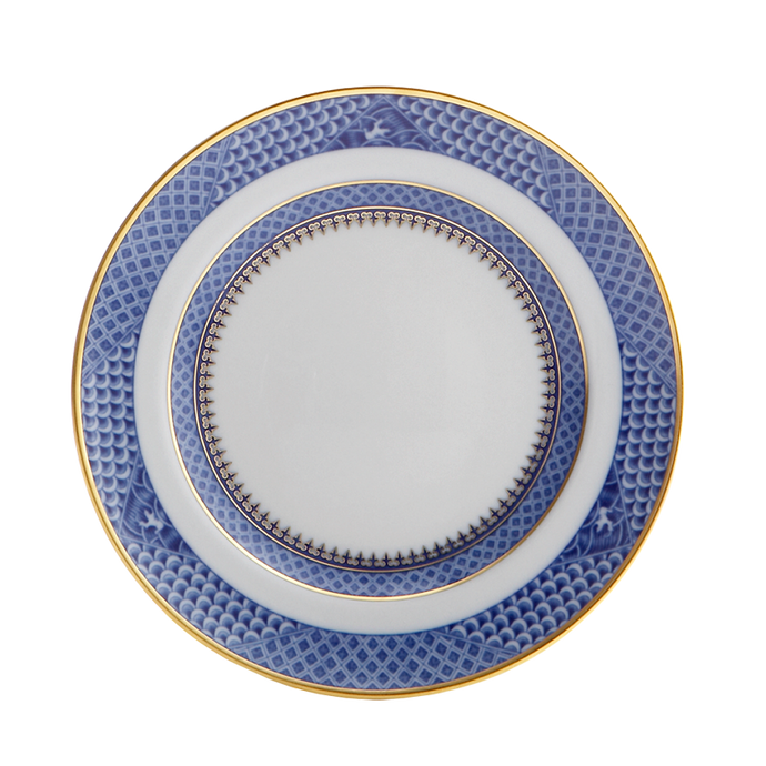 Indigo Wave Dessert Plate