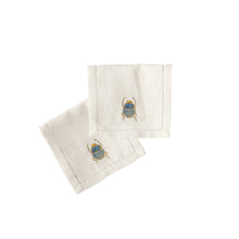 Load image into Gallery viewer, Scarab Cocktail Napkins, Set of 6