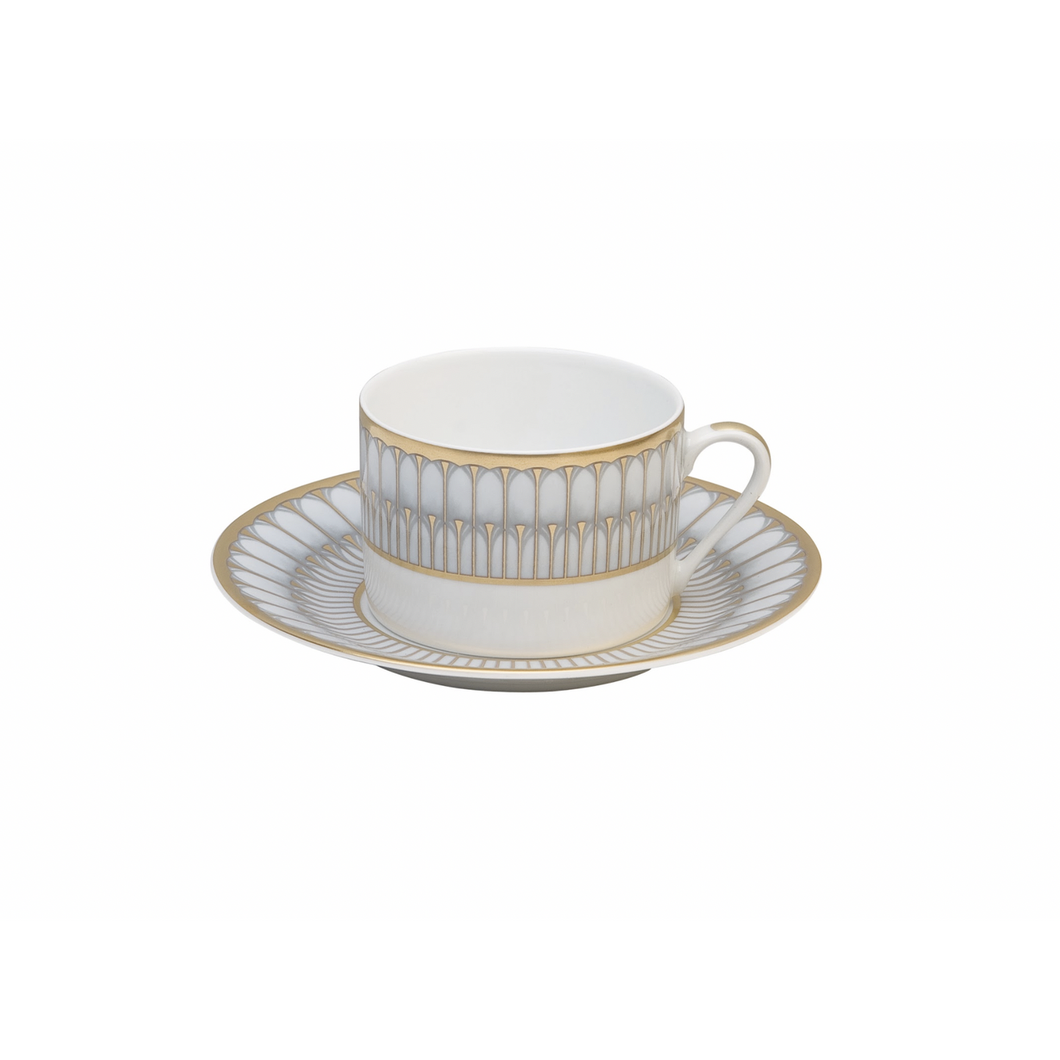 Arcades Tea Cup Gray/Gold