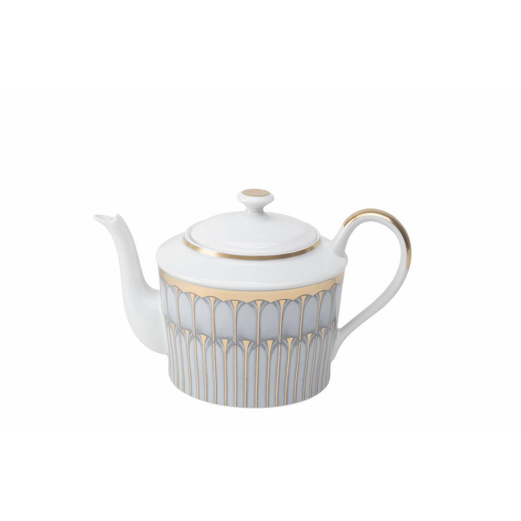 Arcades Tea Pot Gray/Gold