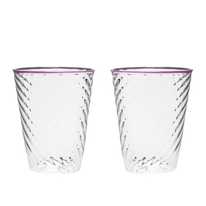 Cosima Purple Tumbler, Set of 6