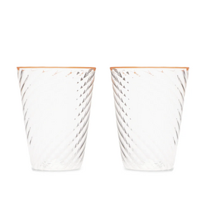 Cosima Orange Tumbler, Set of 6