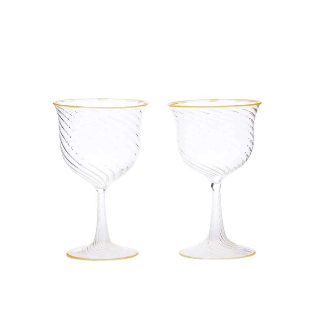 Cosima Yellow Wine Glass, Set of 6