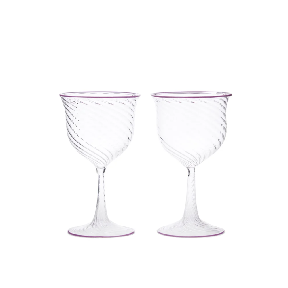 Cosima Purple Wine Glass, Set of 6