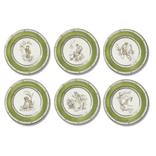 Load image into Gallery viewer, Set of 6 Monkeys Plates, Designs 1-6