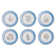 Load image into Gallery viewer, Set of 6 Monkeys Plates, Designs 7-12
