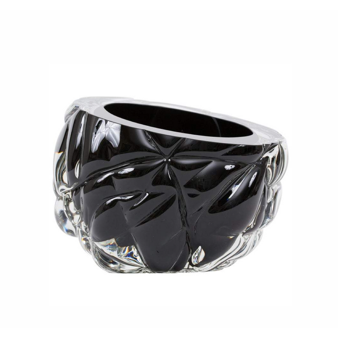Black Cut Vase