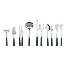 Load image into Gallery viewer, Gustave Dark Green Flatware Set, 5 Pieces