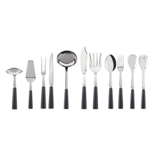 Load image into Gallery viewer, Icône Dark Gray Flatware Set, 5 Pieces