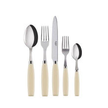 Load image into Gallery viewer, Djembe Ivory Flatware Set, 5 Pieces