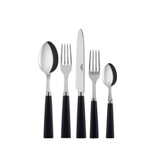Load image into Gallery viewer, Nature Black Wood Flatware Set, 5 Pieces