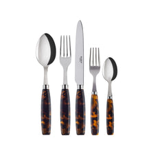 Load image into Gallery viewer, Djembe Tortoise Flatware Set, 5 Pieces