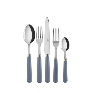 Pop-Unis Grey Flatware Set, 5 Pieces