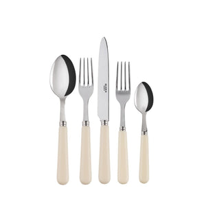 Pop-Unis Ivory Flatware Set, 5 Pieces