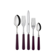 Load image into Gallery viewer, Pop-Unis Aubergine Flatware Set, 5 Pieces