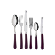 Load image into Gallery viewer, Pop-Unis Aubergine Flatware Set, 5 Pieces