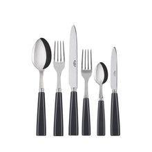 Load image into Gallery viewer, Icône Dark Gray Flatware Set, 5 Pieces