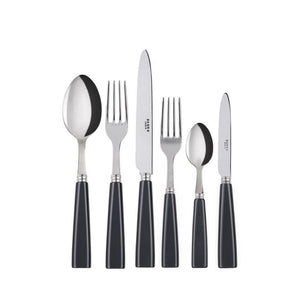 Icône Dark Gray Flatware Set, 5 Pieces