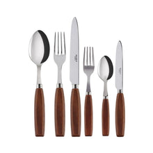 Load image into Gallery viewer, Djembe Natural Wood Flatware Set, 5 Pieces