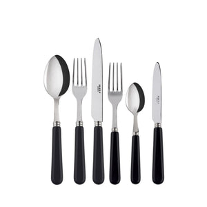 Pop-Unis Black Flatware Set, 5 Pieces